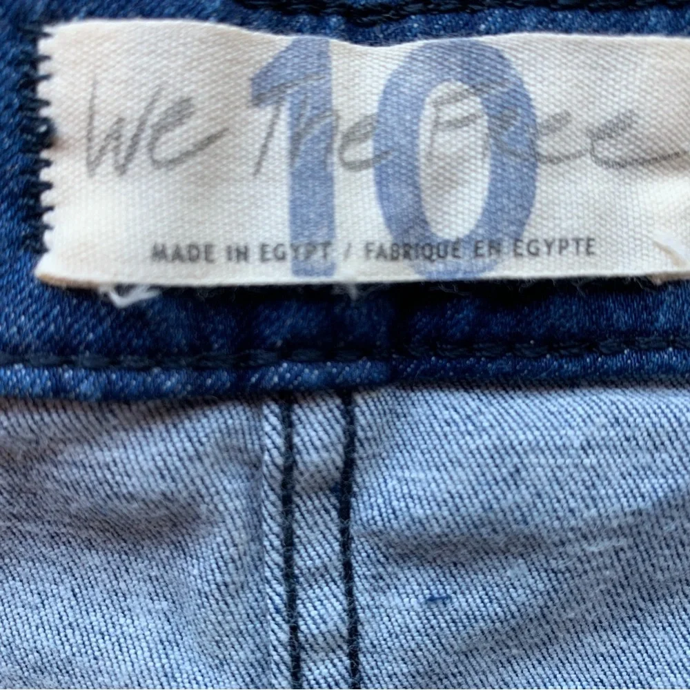 New We the Free womens denim medium wash mini skirt size 10 coastal cowgirl